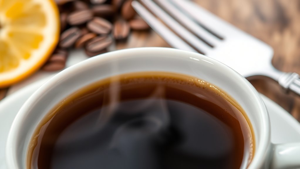 acids enhance decaf coffee