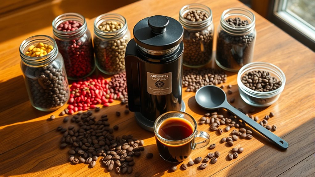 aeropress coffee brewing options