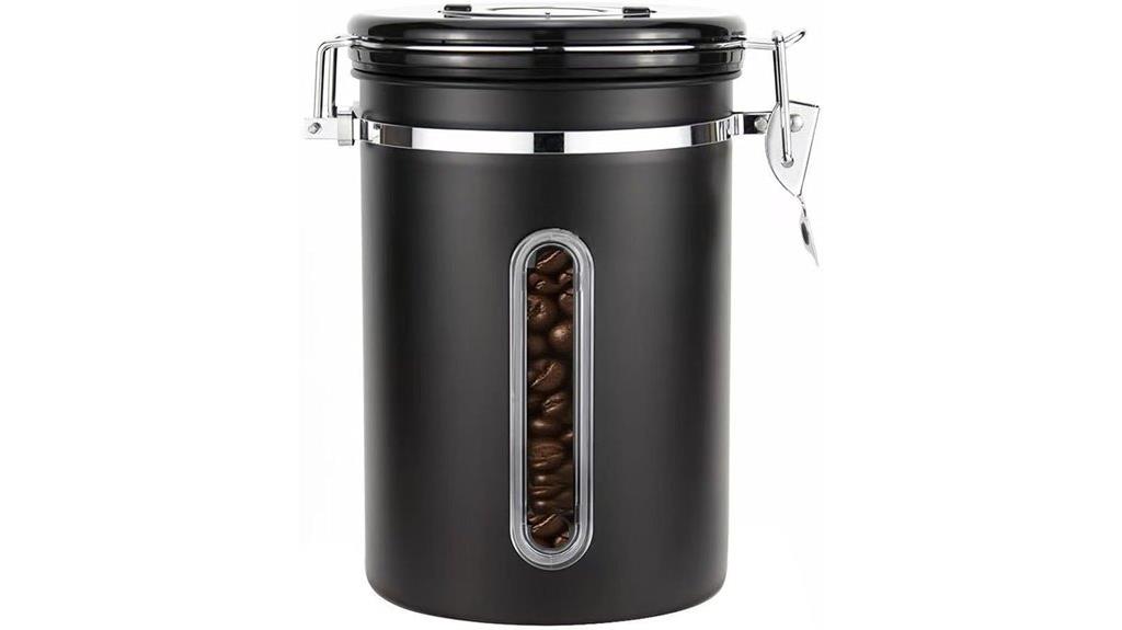 airtight stainless steel canister