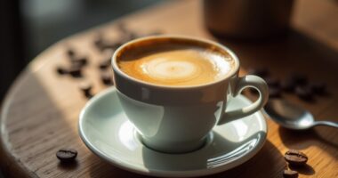 blonde coffee espresso shot