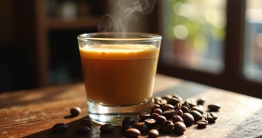 blonde espresso caffeine content