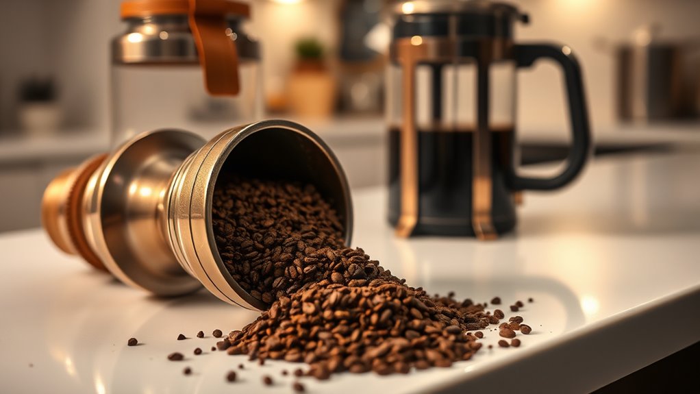brew with fresh ground coffee