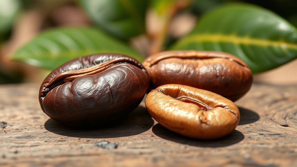 caffeine comparison robusta vs arabica