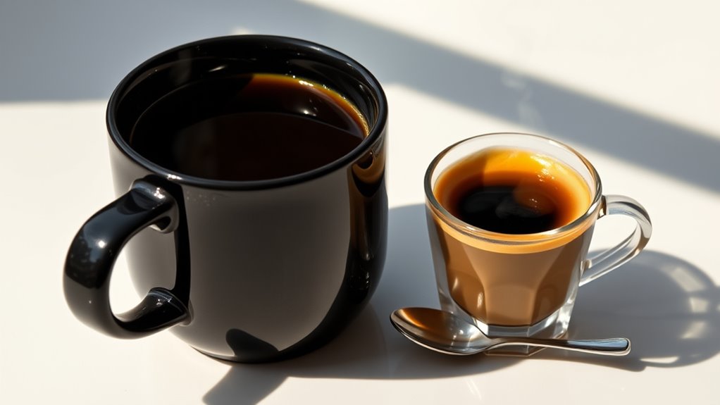 caffeine concentration in beverages