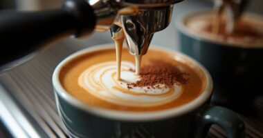 caffeine milk foam balance