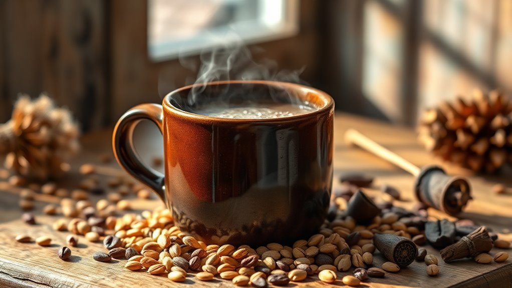 chicory and grain beverages