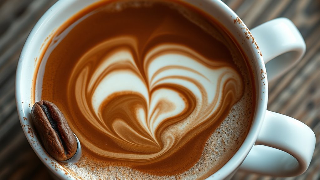 chocolate richness enhances mocha
