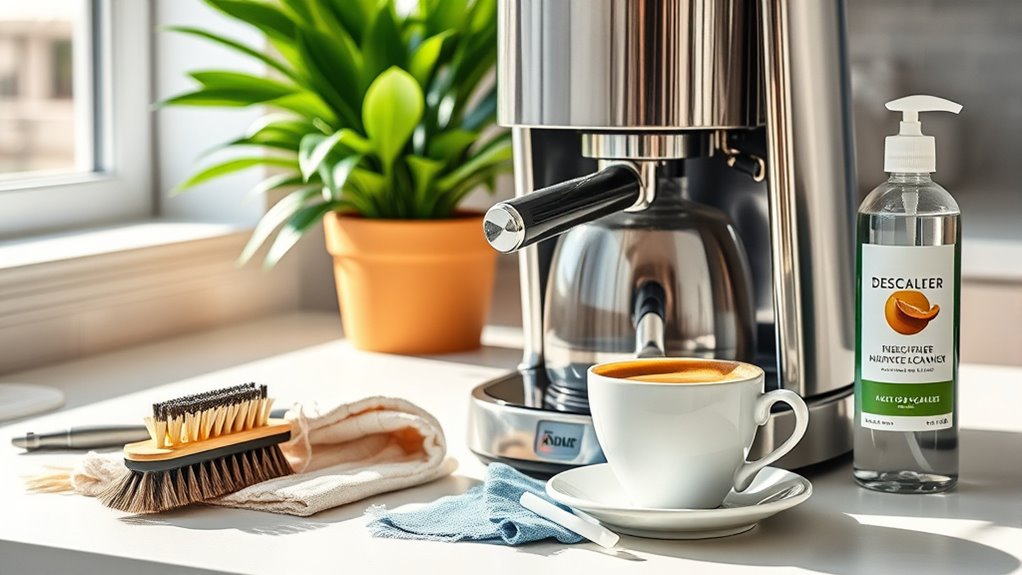 clean equipment for better coffee