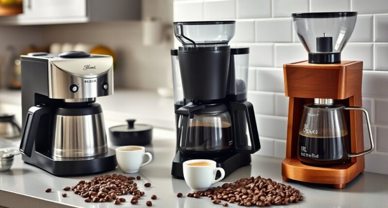 coffee brewers with grinders