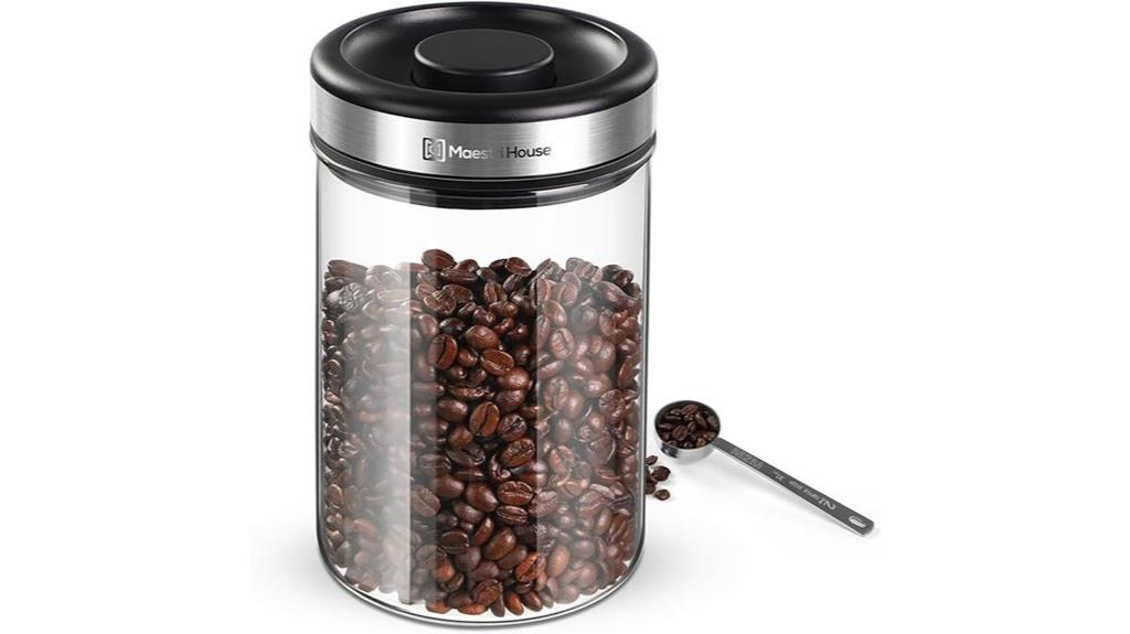 coffee canister with spoon