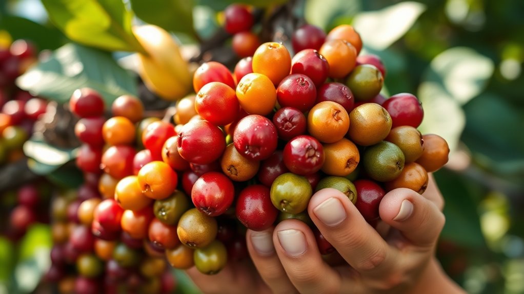 coffee cherry ripening stages