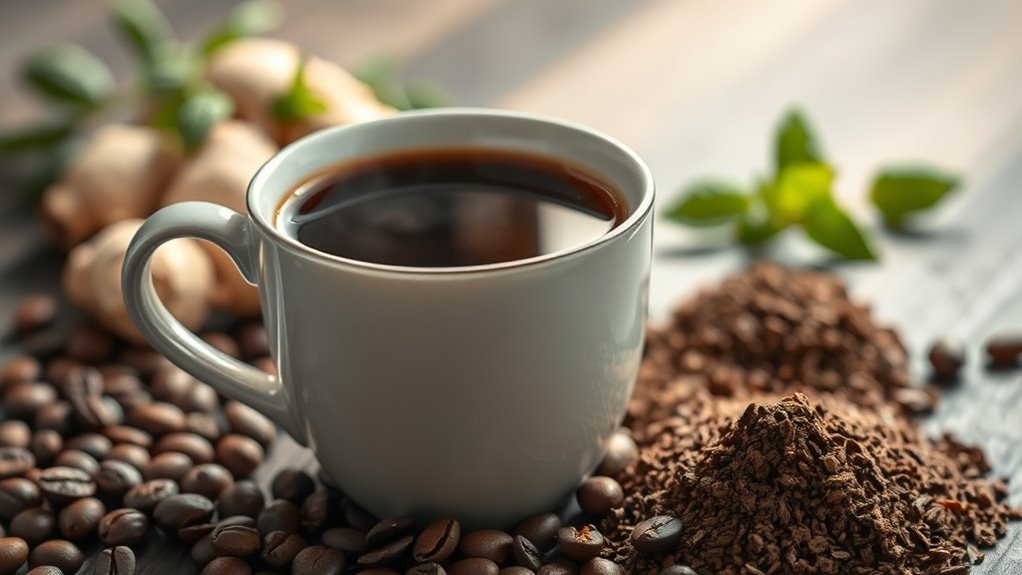 coffee compounds influence digestion