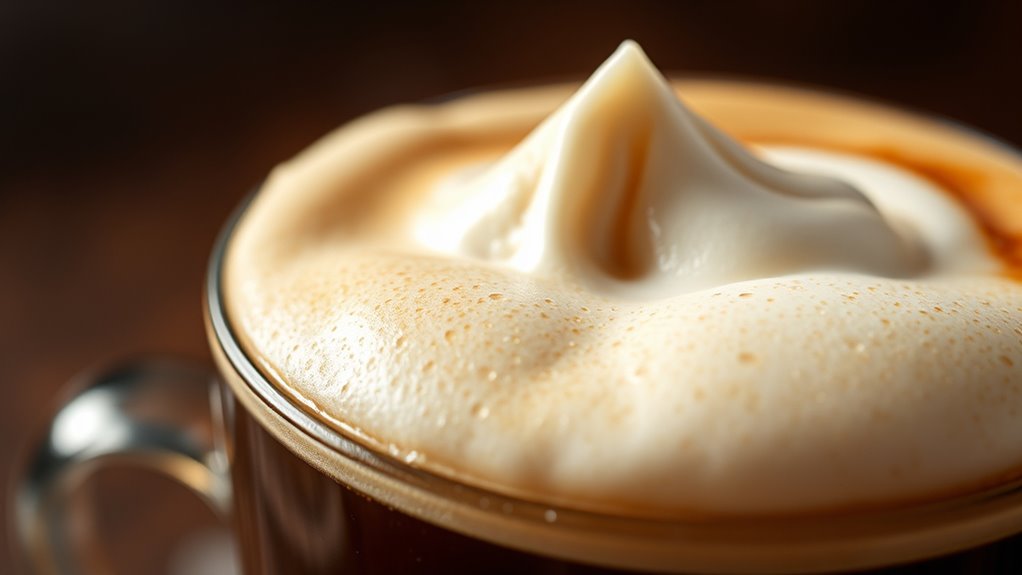 coffee foam s rich texture