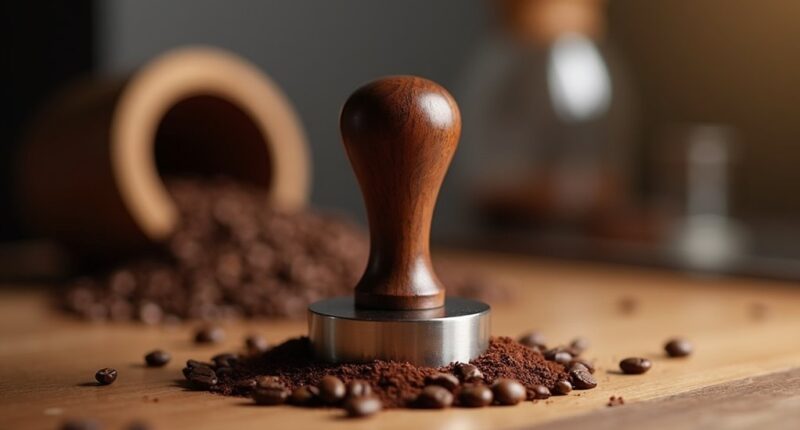 coffee ground compression tool
