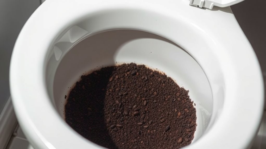 coffee ground stool warning