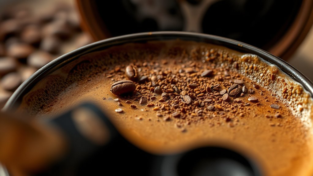 coffee grounds extraction efficiency