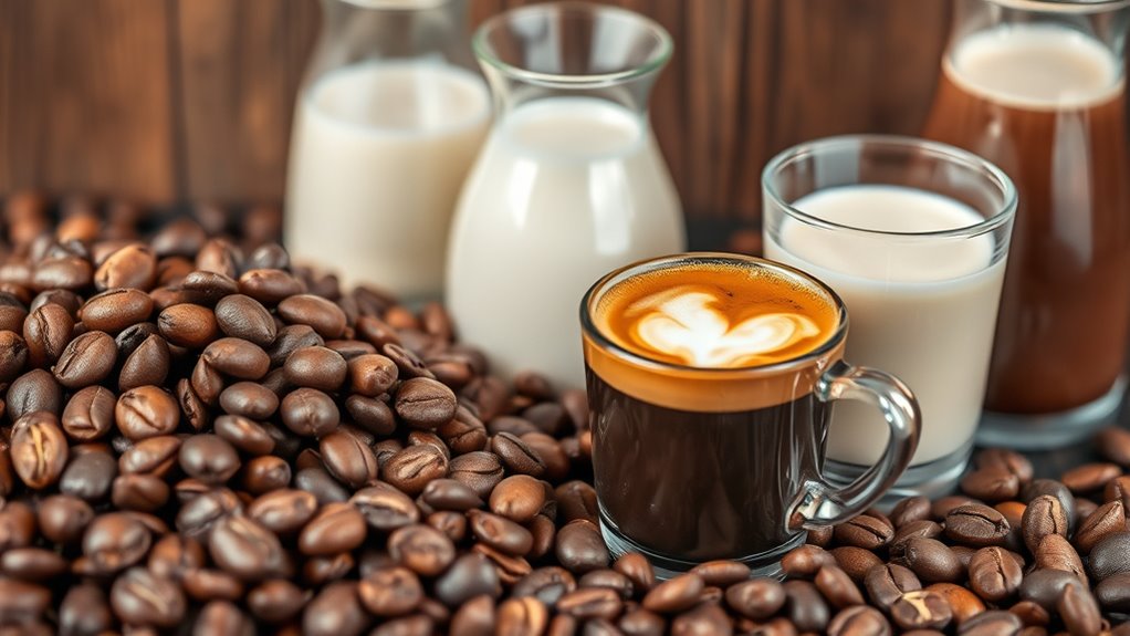 coffee intensity and milk