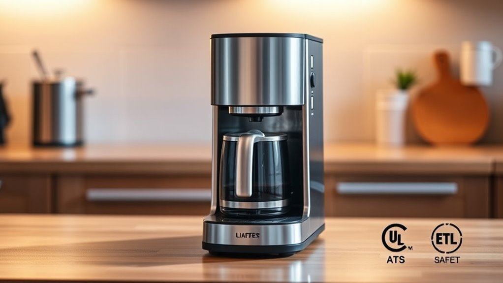 coffee maker safety certifications