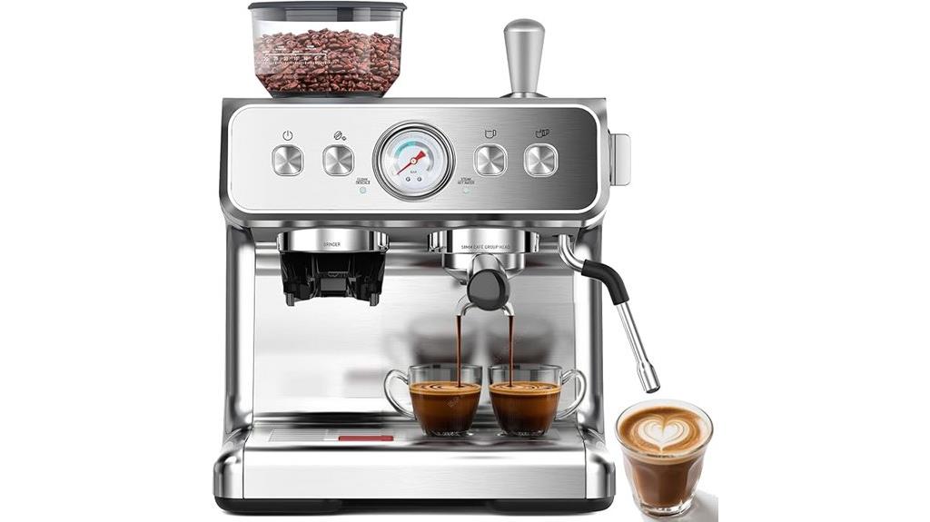 coffee maker with grinder