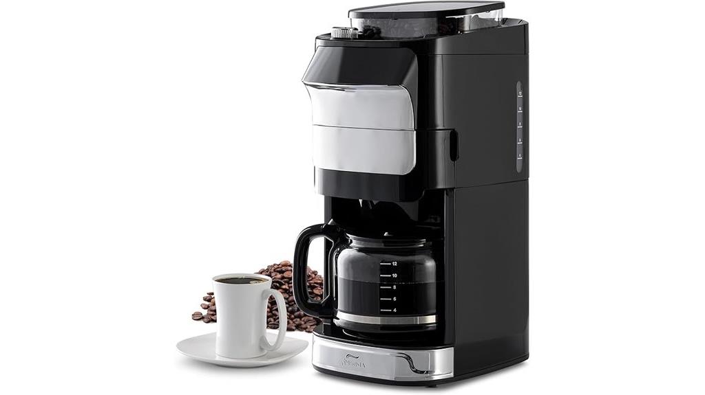 coffee maker with grinder