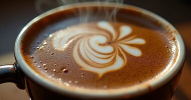 coffee surface floating substance