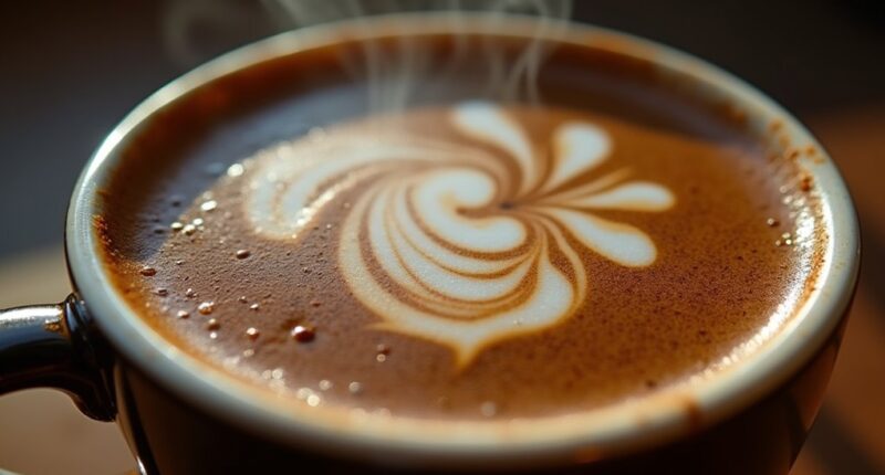 coffee surface floating substance