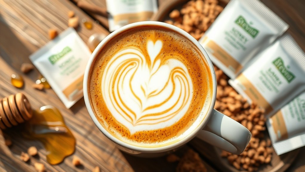 coffee sweeteners and milk