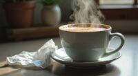coffee triggering mucus production
