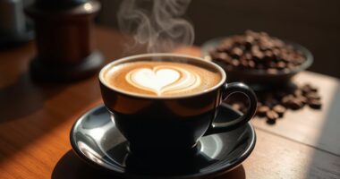 coffee with milk contrast