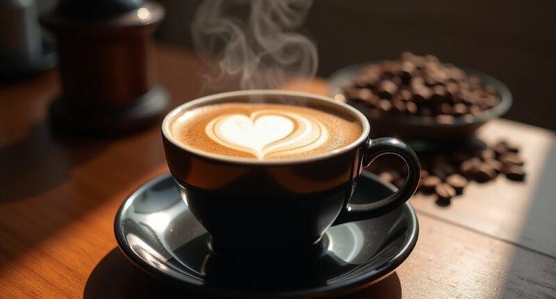 coffee with milk contrast