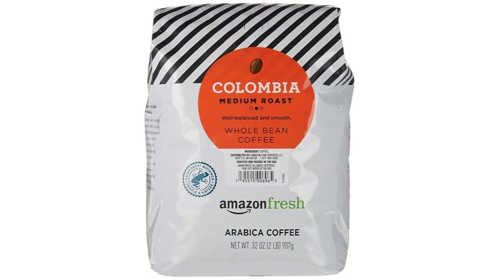 colombia whole bean coffee