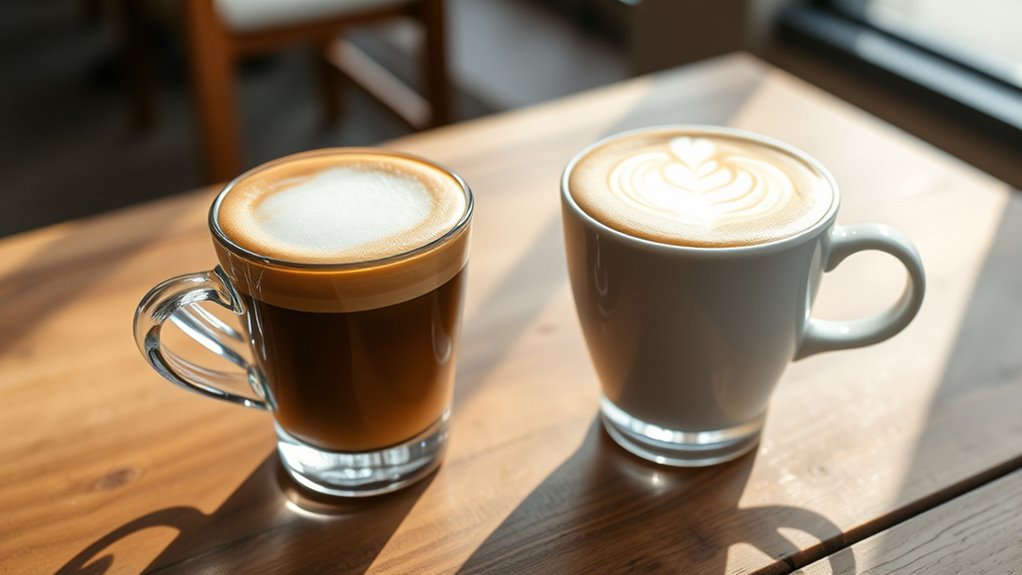 cortado versus flat white