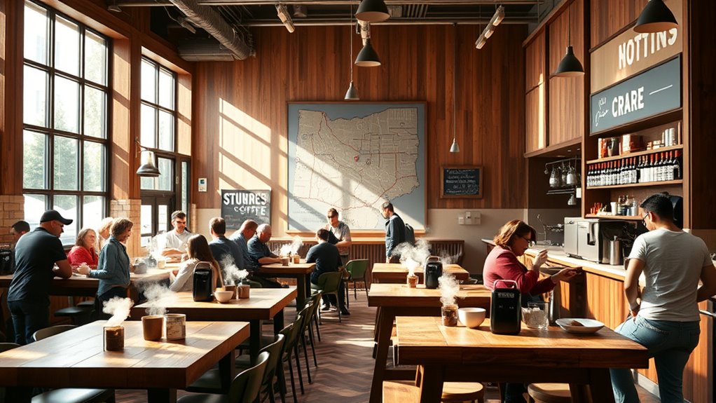 cozy coffee community vibes