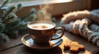 cozy seasonal coffee beverage
