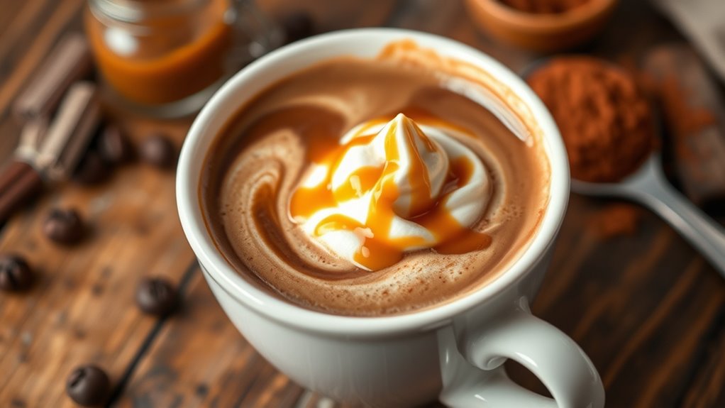 crafting perfect caramel mocha