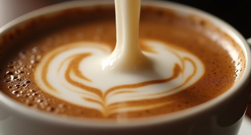 cream enhances coffee flavor