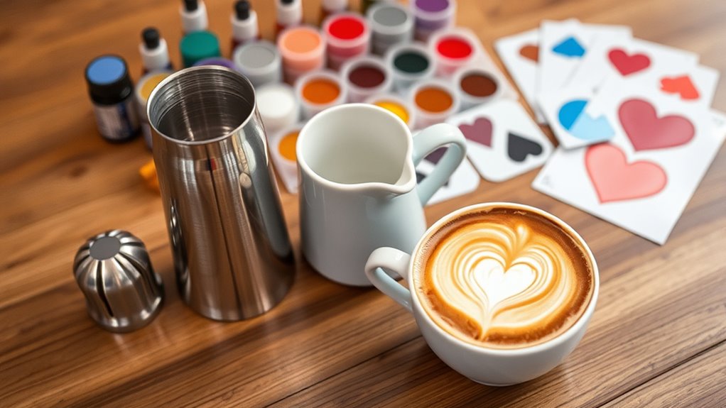 creative latte art tools