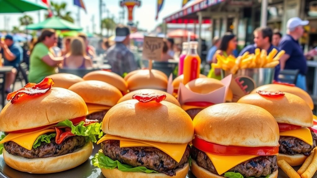 customizable half pound burgers