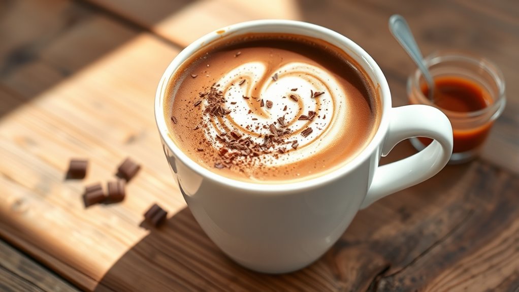 customizable mocha topping options