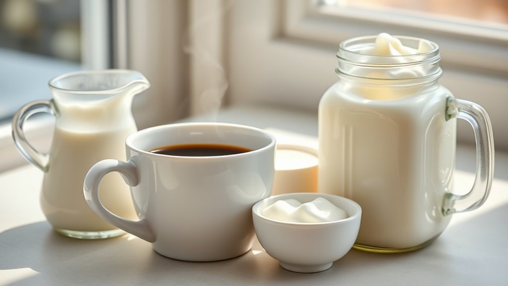 dairy options enhance coffee