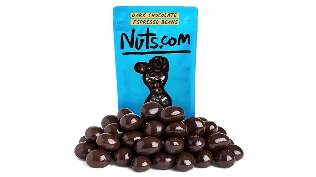 dark chocolate espresso beans