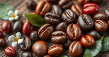 delicious coffee bean selection