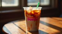 delicious dunkin iced coffee