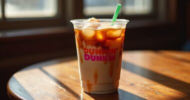 delicious dunkin iced coffee