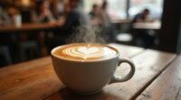 deliciously crafted coffee beverage