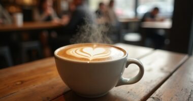 deliciously crafted coffee beverage