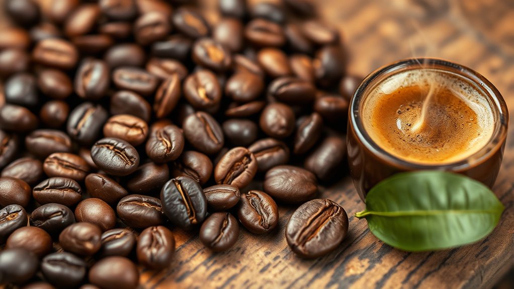 diverse coffee bean varieties