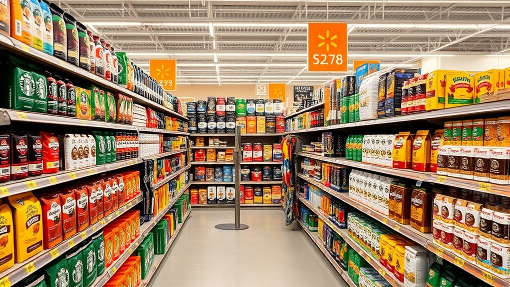 diverse coffee brands selection