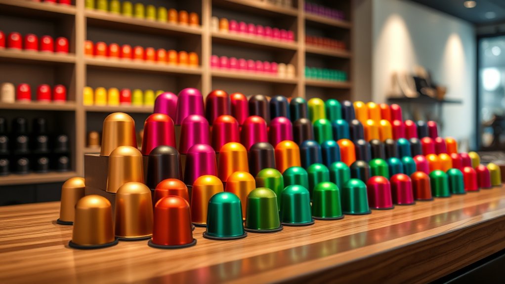 diverse coffee capsule options