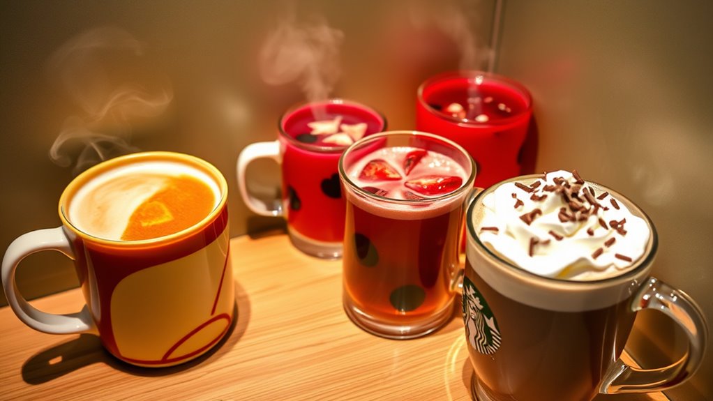diverse non coffee hot drinks
